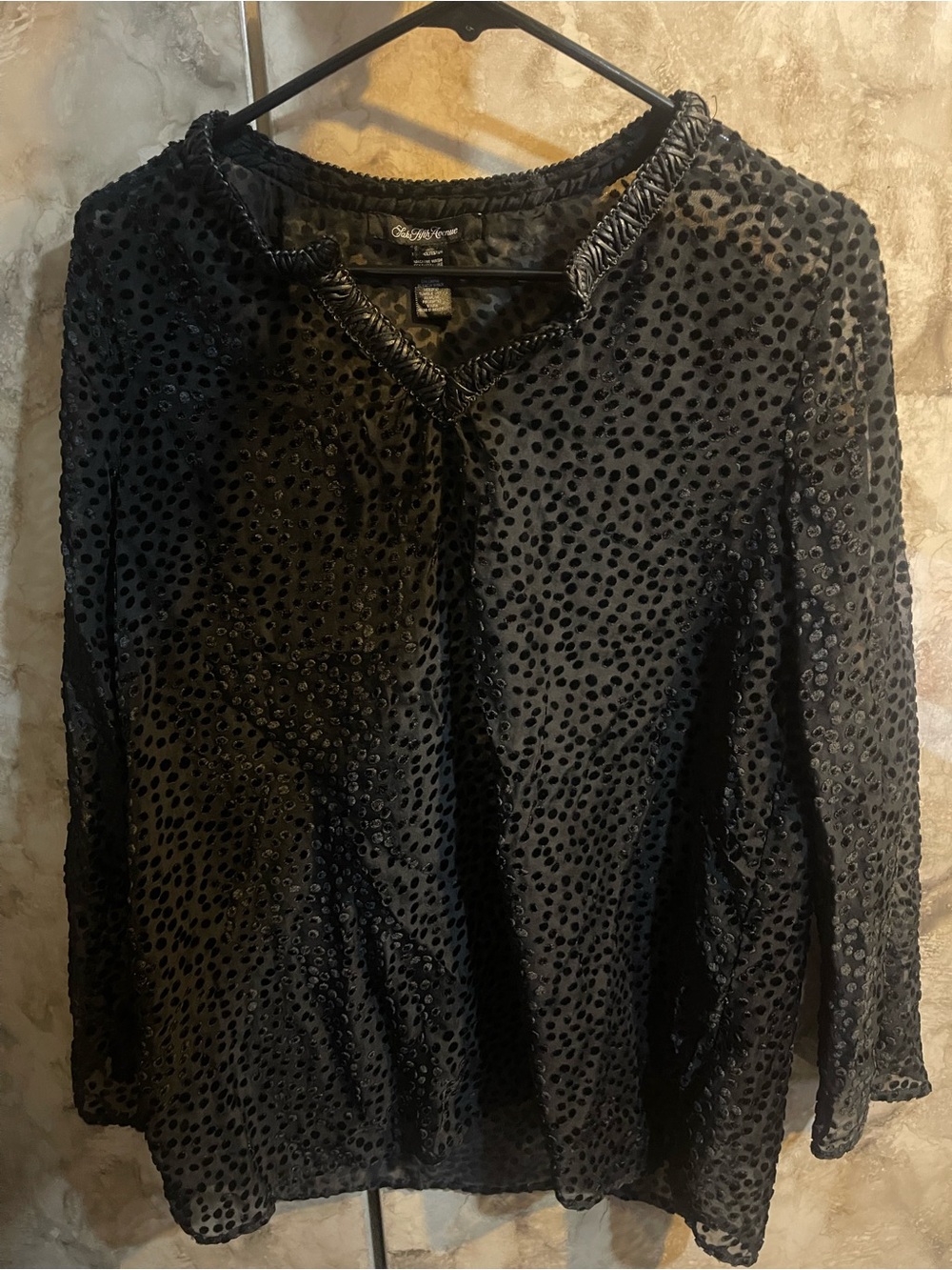 Saks Fifth Avenue Shirt Black Medium